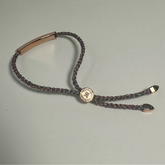 MONICA VINADER ‘Connie’ Linear Rainbow Chain Friendship Bracelet in Pink Gold - Picture 4 of 10